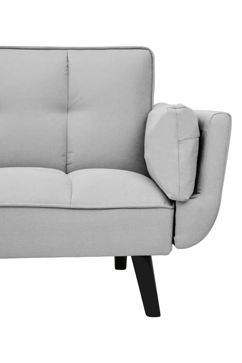 Esperance Living Valerie 3 Seat Light Grey Sofa Bed House of Isabella UK