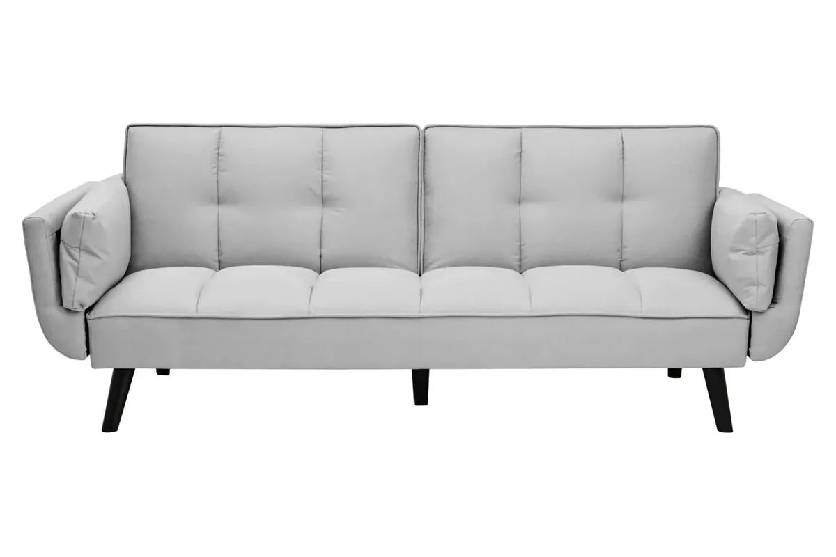 Esperance Living Valerie 3 Seat Light Grey Sofa Bed House of Isabella UK