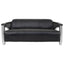 Esperance Living Victor 3 Seat Black Leather Sofa House of Isabella UK