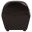Esperance Living Victor Black Leather Classic Armchair House of Isabella UK