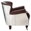 Esperance Living Victor Brown Leather Armchair House of Isabella UK