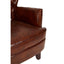 Esperance Living #Victor Brown Leather Armchair with Button Tufted Back House of Isabella UK