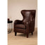 Esperance Living Victor Brown Leather Lounge Chair House of Isabella UK
