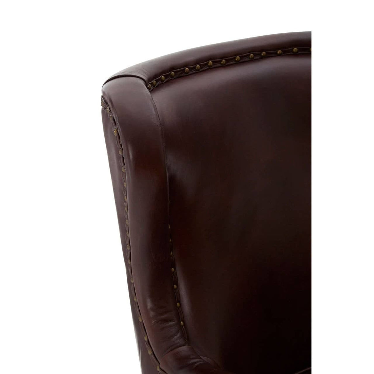 Esperance Living Victor Brown Leather Lounge Chair House of Isabella UK