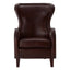 Esperance Living Victor Brown Leather Lounge Chair House of Isabella UK