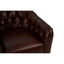 Esperance Living Victor Brown Leather Tub Chair House of Isabella UK