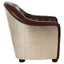 Esperance Living Victor Brown Leather Tub Chair House of Isabella UK