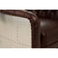 Esperance Living Victor Brown Leather Tub Chair House of Isabella UK