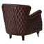 Esperance Living Victor Brown Leather Winged Back Armchair House of Isabella UK