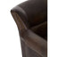 Esperance Living Victor Dark Grey Brown Leather Armchair House of Isabella UK