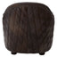 Esperance Living Victor Dark Grey Brown Leather Tub Chair House of Isabella UK