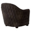 Esperance Living Victor Dark Grey Brown Leather Tub Chair House of Isabella UK