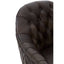 Esperance Living Victor Dark Grey Brown Leather Tub Chair House of Isabella UK