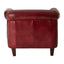 Esperance Living Victor Deep Red Leather Armchair House of Isabella UK