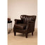 Esperance Living Victor Winged Brown Leather Armchair House of Isabella UK