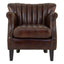 Esperance Living Victor Winged Brown Leather Armchair House of Isabella UK