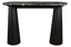 Esperance Living Waris Black and White Marble Top Console Table with Mango Wood Legs House of Isabella UK