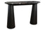 Esperance Living Waris Black and White Marble Top Console Table with Mango Wood Legs House of Isabella UK