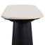 Esperance Living Waris Cream Marble Top and Black Mango Wood Console Table House of Isabella UK