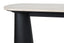 Esperance Living Waris Travertine Top and Black Mango Wood Console Table House of Isabella UK