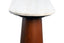 Esperance Living Waris Travertine Top and Brown Mango Wood Console Table House of Isabella UK