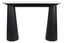 Esperance Living Waris White Marble Top and Black Mango Wood Console Table House of Isabella UK