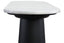 Esperance Living Waris White Marble Top and Black Mango Wood Console Table House of Isabella UK