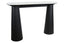 Esperance Living Waris White Marble Top and Black Mango Wood Console Table House of Isabella UK