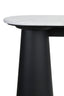 Esperance Living Waris White Marble Top and Black Mango Wood Console Table House of Isabella UK