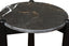 Esperance Living Wilbur Black and White Marble Top Side Table with Mango Wood Legs House of Isabella UK