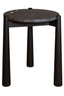 Esperance Living Wilbur Black and White Marble Top Side Table with Mango Wood Legs House of Isabella UK