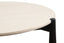 Esperance Living Wilbur Cream Marble Top and Black Mango Wood Coffee Table House of Isabella UK