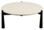Esperance Living Wilbur Cream Marble Top and Black Mango Wood Coffee Table House of Isabella UK