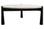Esperance Living Wilbur Travertine Top and Black Finish Mango Wood Coffee Table House of Isabella UK