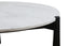 Esperance Living Wilbur White Marble Top and Black Finish Mango Wood Coffee Table House of Isabella UK
