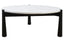 Esperance Living Wilbur White Marble Top and Black Finish Mango Wood Coffee Table House of Isabella UK