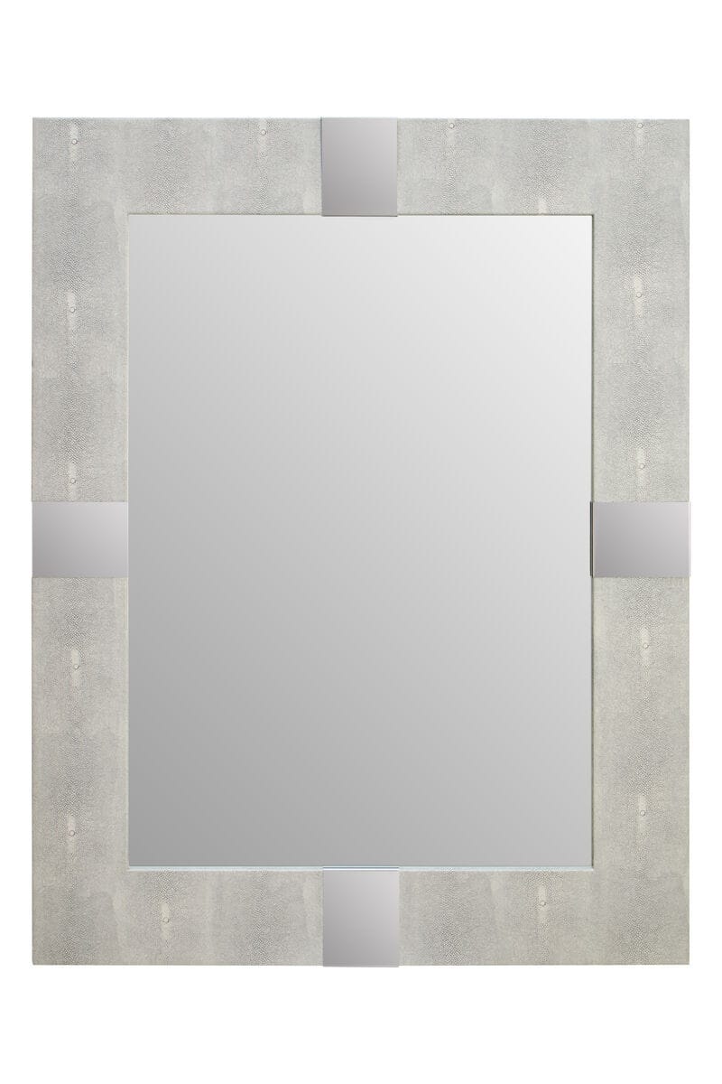 Esperance Mirrors Cardona Grey Shagreen Effect Wall Mirror House of Isabella UK