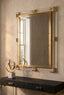 Esperance Mirrors Cardona Wall Mirror with Clear and Matt Gold Frame House of Isabella UK