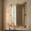 Esperance Mirrors Cardona Wall Mirror with Clear and Matt Gold Frame House of Isabella UK