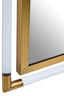 Esperance Mirrors Cardona Wall Mirror with Clear and Matt Gold Frame House of Isabella UK