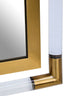 Esperance Mirrors Cardona Wall Mirror with Clear and Matt Gold Frame House of Isabella UK