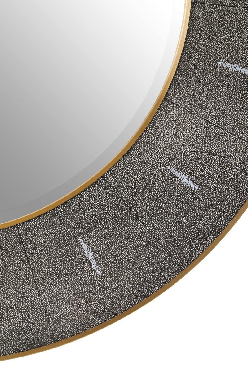 Esperance Mirrors Deruta Grey Shagreen Effect Wall Mirror House of Isabella UK