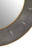 Esperance Mirrors Deruta Grey Shagreen Effect Wall Mirror House of Isabella UK