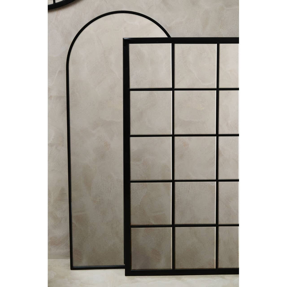 Esperance Mirrors Descartes Black Frame Wall Mirror House of Isabella UK