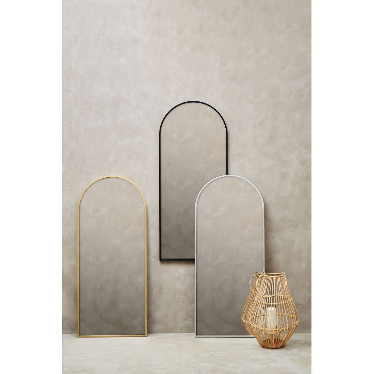 Esperance Mirrors Descartes Black Frame Wall Mirror House of Isabella UK