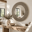 Esperance Mirrors Gares Pewter Wall Mirror House of Isabella UK