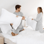 Ethical Bedding™ Bed Sheets Cool & Comfy Silk Fitted Sheet (Eucalyptus) House of Isabella UK