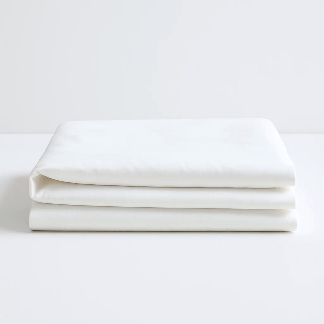 Ethical Bedding™ Bed Sheets Cool & Comfy Silk Flat Sheet (Eucalyptus) House of Isabella UK