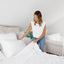 Ethical Bedding™ Bed Sheets King / Grey Flat Sheet in Grey (Eucalyptus Silk) House of Isabella UK