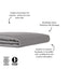 Ethical Bedding™ Bed Sheets Super King / Grey Fitted Sheet in Grey (Eucalyptus Silk) House of Isabella UK